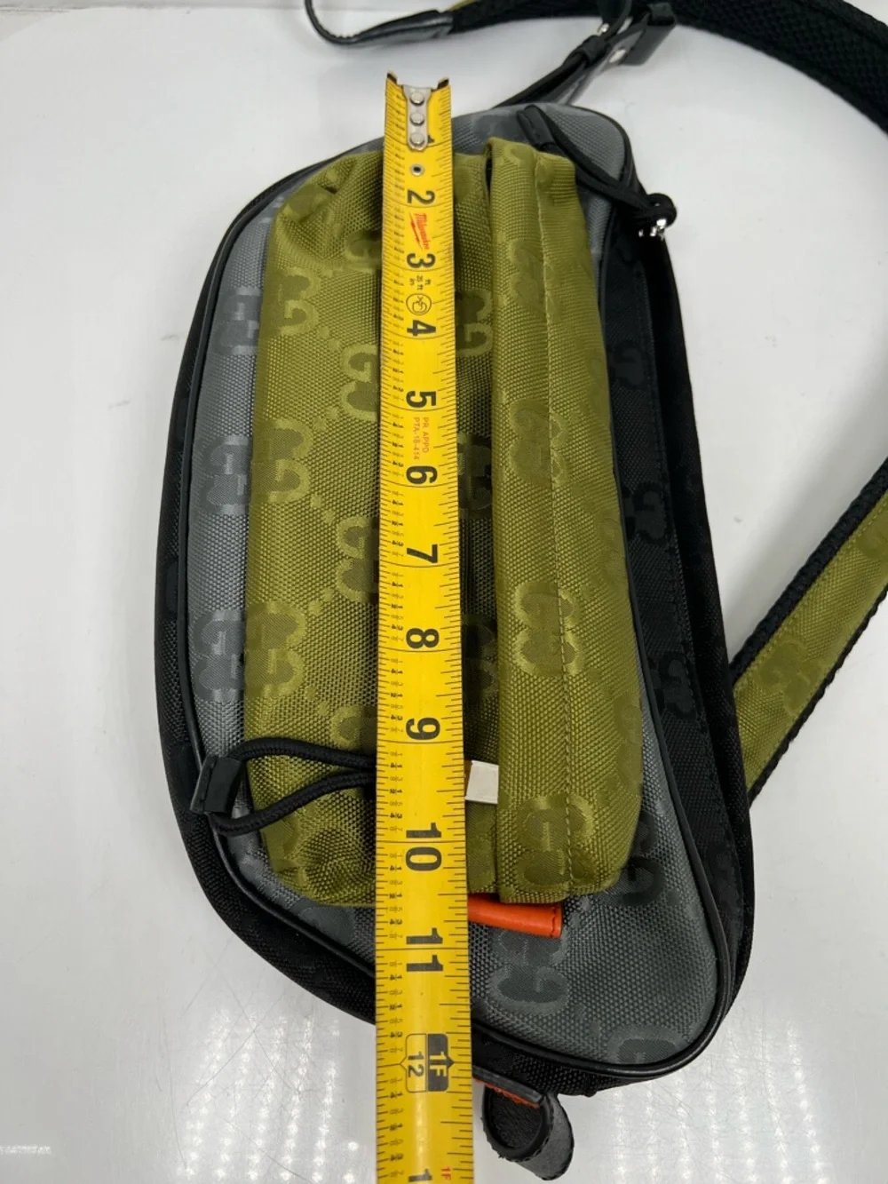 Gucci Men's Green Match Medium Gg Crossbody Bag
